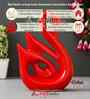 Loving Swan Showpiece Decorative Bird Figurine Statue (Resin Red)| Home Decoration Items for Living Room Bedroom Hall Office Table| Home Decor Gifts for Birthday Housewarming Anniversary