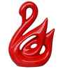 Loving Swan Showpiece Decorative Bird Figurine Statue (Resin Red)| Home Decoration Items for Living Room Bedroom Hall Office Table| Home Decor Gifts for Birthday Housewarming Anniversary