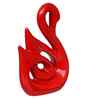 Loving Swan Showpiece Decorative Bird Figurine Statue (Resin Red)| Home Decoration Items for Living Room Bedroom Hall Office Table| Home Decor Gifts for Birthday Housewarming Anniversary