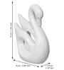 Loving Swan Showpiece Decorative Bird Figurine Statue (Resin White)| Home Decoration Items for Living Room Bedroom Hall Office Table| Home Decor Gifts for Birthday Housewarming Anniversary