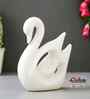 Loving Swan Showpiece Decorative Bird Figurine Statue (Resin White)| Home Decoration Items for Living Room Bedroom Hall Office Table| Home Decor Gifts for Birthday Housewarming Anniversary