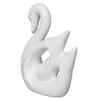 Loving Swan Showpiece Decorative Bird Figurine Statue (Resin White)| Home Decoration Items for Living Room Bedroom Hall Office Table| Home Decor Gifts for Birthday Housewarming Anniversary