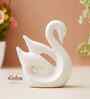 Loving Swan Showpiece Decorative Bird Figurine Statue (Resin White)| Home Decoration Items for Living Room Bedroom Hall Office Table| Home Decor Gifts for Birthday Housewarming Anniversary