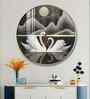 Loving Swan Acrylic Round Wall Art