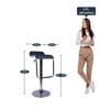 Low Back Barstool in Black  Colour