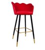 Low Back Barstool in Red Colour