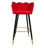 Low Back Barstool in Red Colour