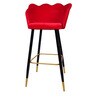 Low Back Barstool in Red Colour