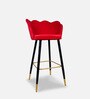 Low Back Barstool in Red Colour