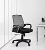 Mid Back Ergonomic Chair In In Black & Grey Colour Colour
