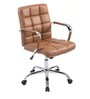 Noah Leatherette Executive Chair In Light Brown Colour