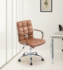 Noah Leatherette Executive Chair In Light Brown Colour
