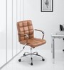 Noah Leatherette Executive Chair In Light Brown Colour