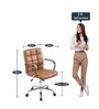 Noah Leatherette Executive Chair In Light Brown Colour