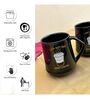 Low Battery Need Coffee Black Ceramic  Tea Cups
