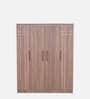 Loyal 4 Door Wardrobe In Leon Teak Finish