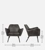 Loyal Leatherette Lounge Chair In Black Colour