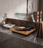 LS-10 Vinyl Record Player Bluetooth Turntable with Integrated Speaker Preamp, (33/45/78 RPM), Wood MDF