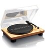 LS-300 Turntable Vinyl Record Player with Bluetooth and 2 Separate Speakers, Wooden Finish
