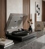 LS-300 Vinyl Record Player with Bluetooth Turntable and 2 Separate Speakers, Black Colour
