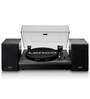 LS-300 Vinyl Record Player with Bluetooth Turntable and 2 Separate Speakers, Black Colour