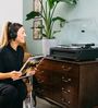 LS-430 Turntable Bluetooth Vinyl Record Player Integrated Speaker 40 Watt RMS