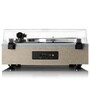 LS-440 Turntable Vinyl Record Player with Bluetooth Belt Drive, Pitch Control, Preamp, RCA Out and AUX-In 3.5Mm Integrated 4 Speaker- 40 Watt RMS with Blue Fabric