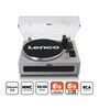 LS-440 Turntable Vinyl Record Player with Bluetooth Belt Drive, Pitch Control, Preamp, RCA Out and AUX-In 3.5Mm Integrated 4 Speaker