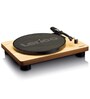LS-50 Bluetooth Vinyl Record Player Turntable with Integrated Speaker  Preamp, (33/45/78 RPM), Vinyl To Mp3, Includes Extra Stylus, Wood Brown Colour