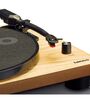 LS-50 Bluetooth Vinyl Record Player Turntable with Integrated Speaker  Preamp, (33/45/78 RPM), Vinyl To Mp3, Includes Extra Stylus, Wood Brown Colour