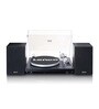 LS-500 Vinyl Record Player Bluetooth Turntable with Two Separate Speakers, Black MDF Case