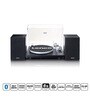 LS-500 Vinyl Record Player Bluetooth Turntable with Two Separate Speakers, Black MDF Case