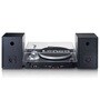 LS-500 Vinyl Record Player Bluetooth Turntable with Two Separate Speakers, Black MDF Case