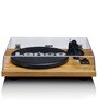 LS-500 Vinyl Record Player Bluetooth Turntable with 2 Separate Speakers, Wooden Finish