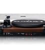 LS-600WA Vinyl Record Player Turntable AT-VM95E Cartridge Carbon Fibre Tone Arm Amplifier with Bluetooth Plus 2 External Speakers, Wooden Finish