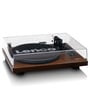 LS-600WA Vinyl Record Player Turntable AT-VM95E Cartridge Carbon Fibre Tone Arm Amplifier with Bluetooth Plus 2 External Speakers, Wooden Finish