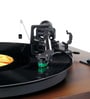 LS-600WA Vinyl Record Player Turntable AT-VM95E Cartridge Carbon Fibre Tone Arm Amplifier with Bluetooth Plus 2 External Speakers, Wooden Finish
