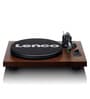 LS-600WA Vinyl Record Player Turntable AT-VM95E Cartridge Carbon Fibre Tone Arm Amplifier with Bluetooth Plus 2 External Speakers, Wooden Finish