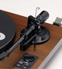 LS-600WA Vinyl Record Player Turntable AT-VM95E Cartridge Carbon Fibre Tone Arm Amplifier with Bluetooth Plus 2 External Speakers, Wooden Finish