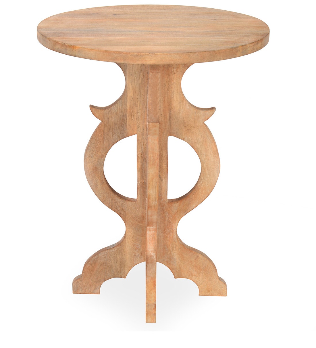 Buy Luisa Solid Wood Center Table in Light Brown Finish by home Online