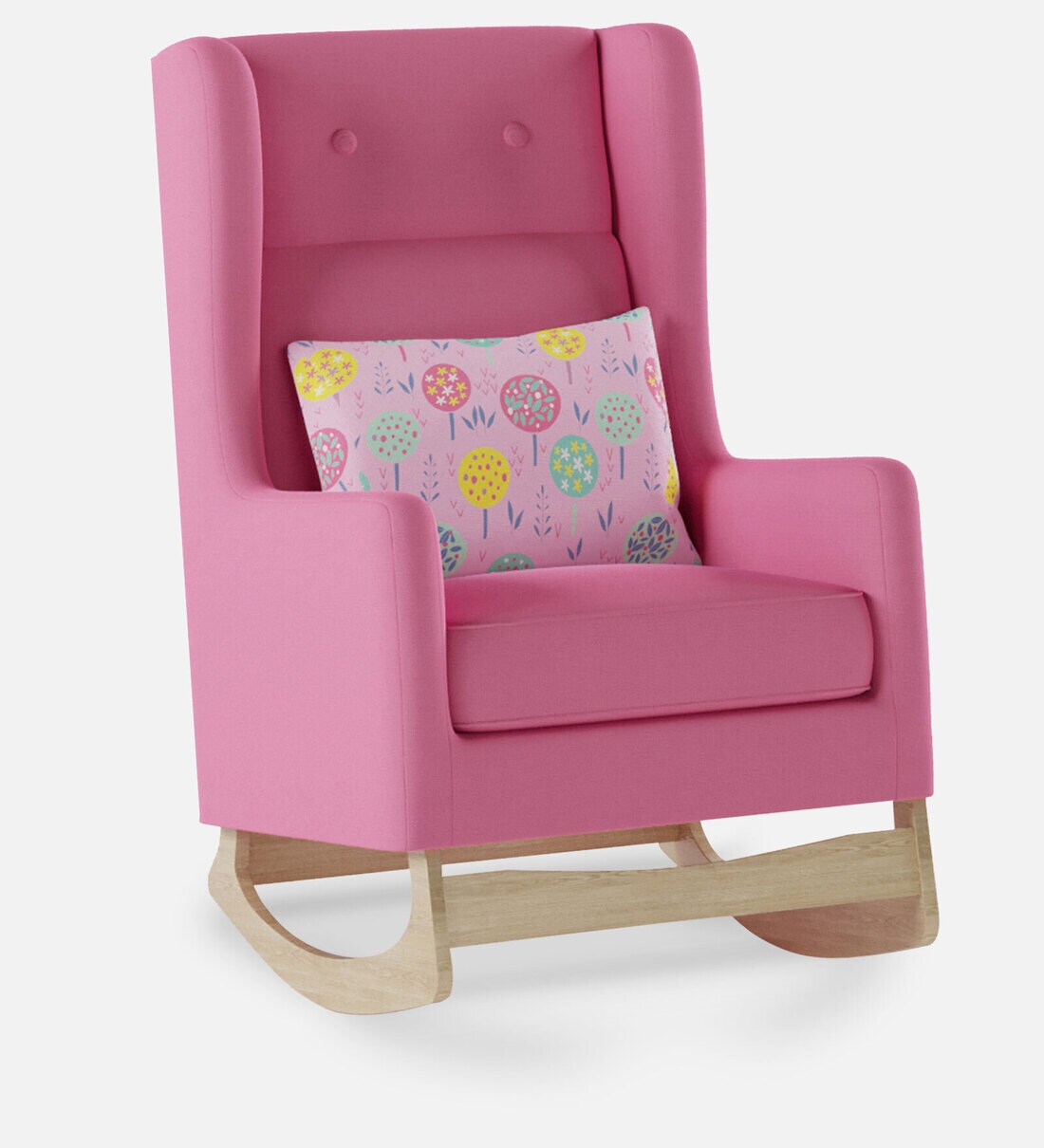Buy Lullaby Nursing Rocking Chair in Pink Colour by Boingg! A Happy