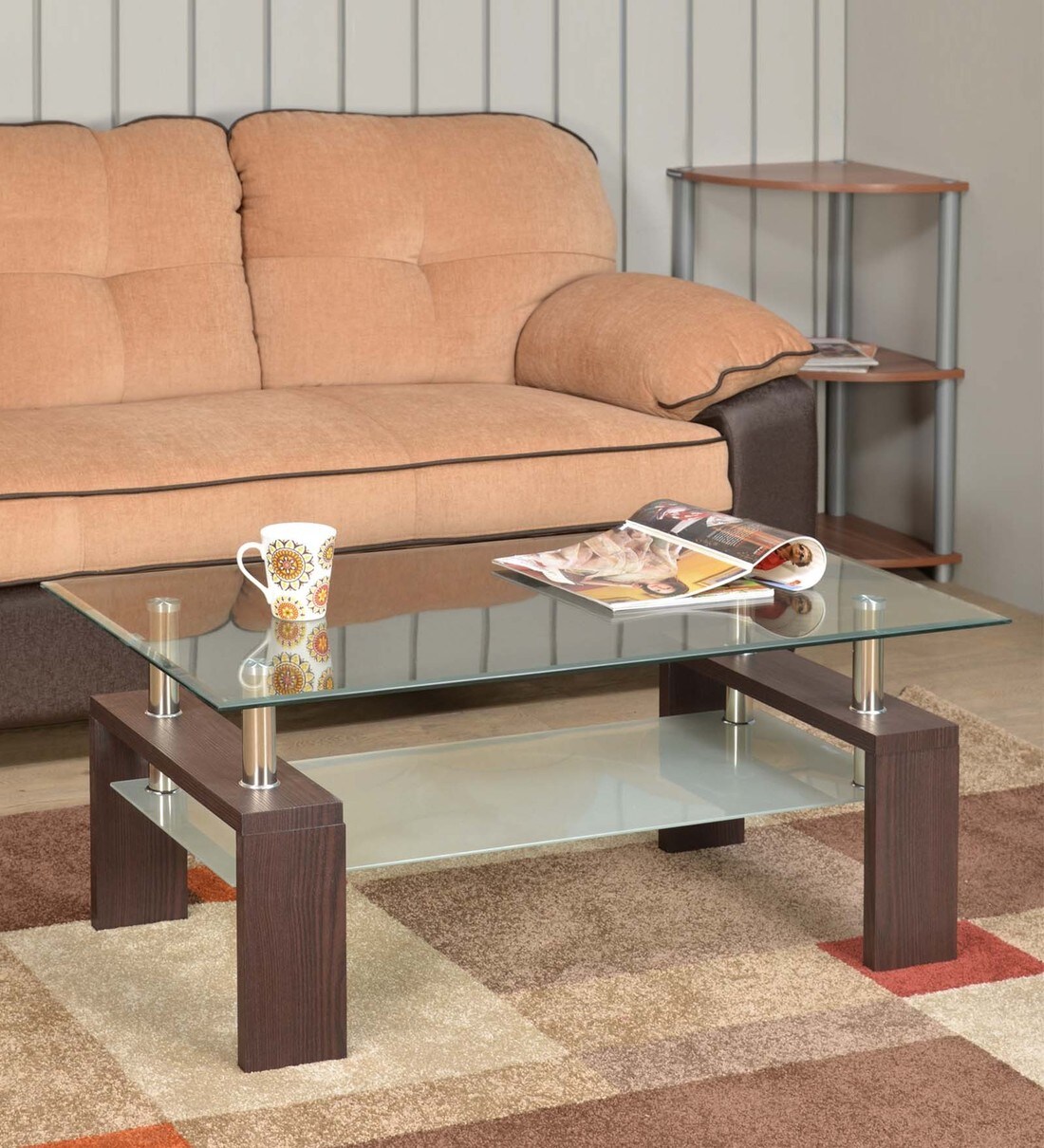 Buy Luna New Coffee Table in Wenge Colour By Nilkamal Online