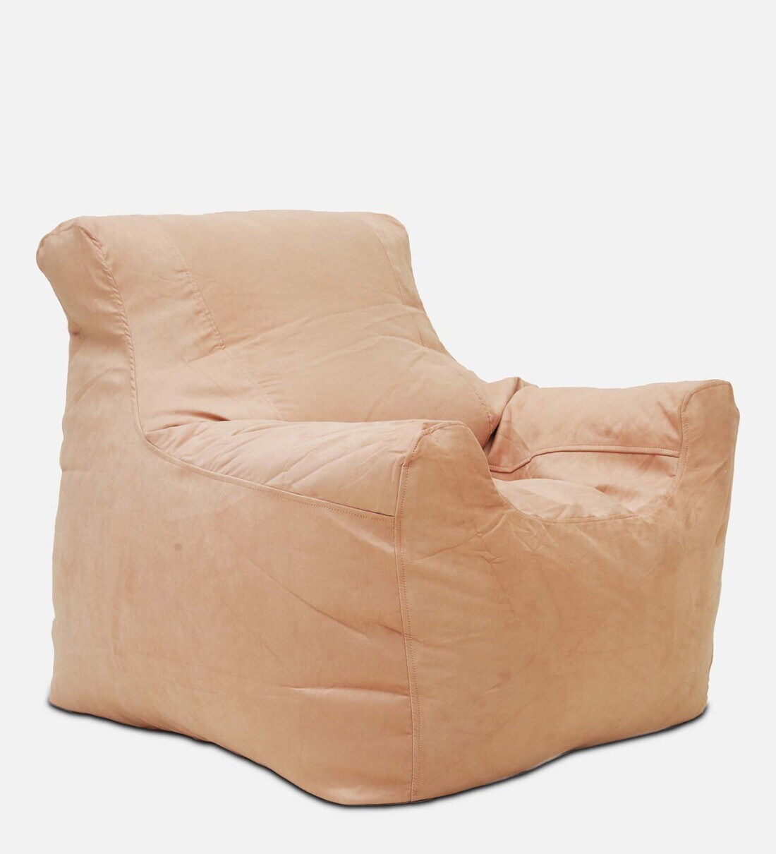 Buy Lush Kids Bean Bag with beans in Peach Colour by Couchette Online