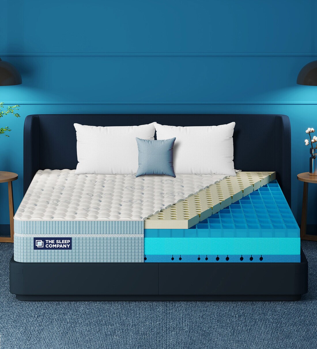 Buy Luxe Royale SmartGrid 10 Inch HR Foam & Latex King Size Mattress With Grid Layer at 35 OFF