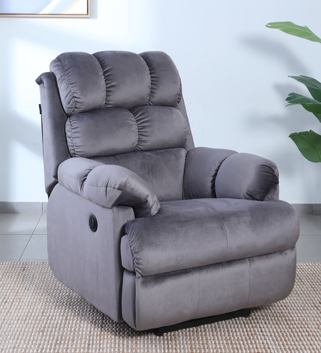 Buy Luxe SmartGRID Motorized 1 Seater Recliner In Grey Colour at 50% ...