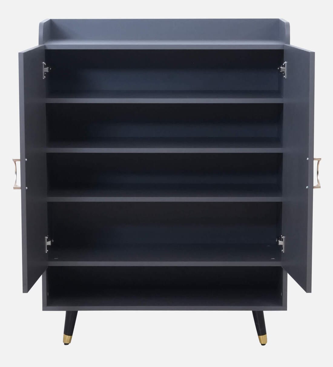 Luxora Door Shoe Cabinet In Dark Grey Color