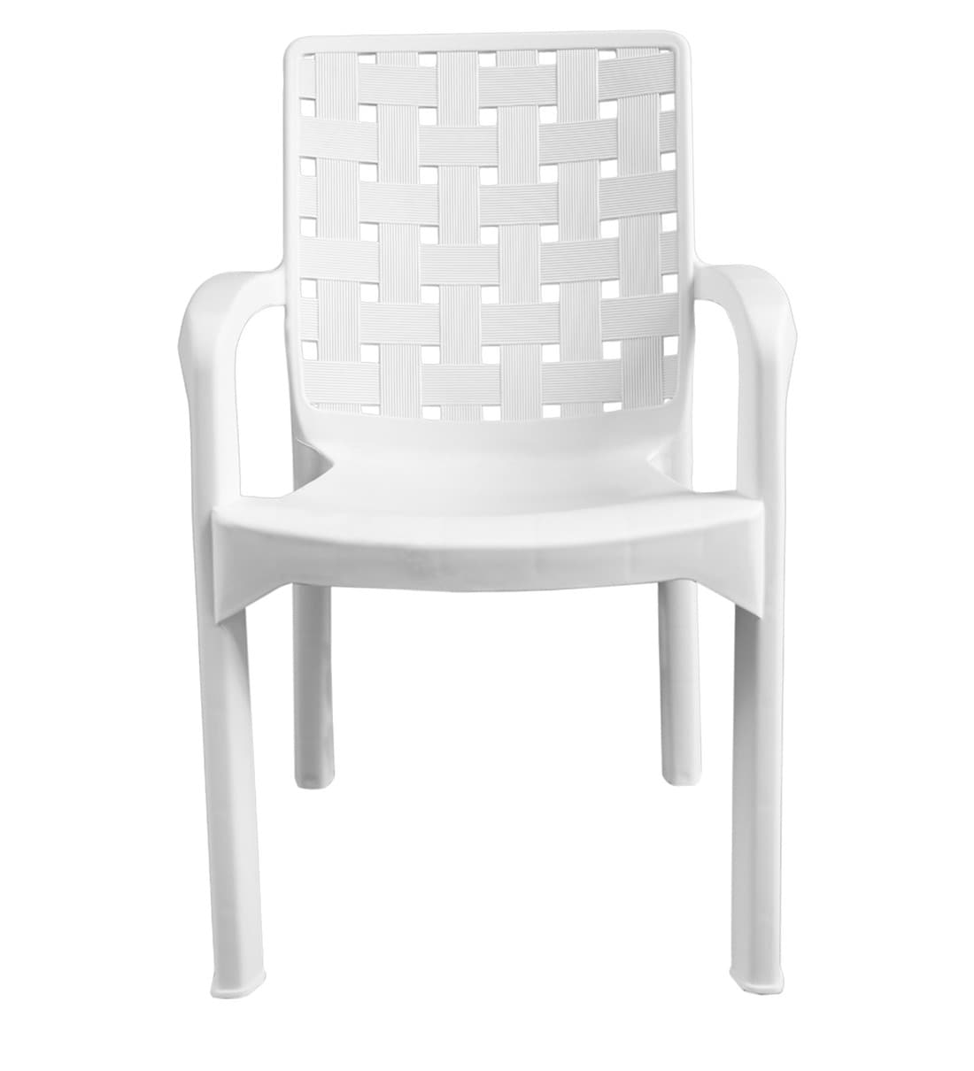 Buy Luxury Plastic Chair in White Colour By ITALICA Online Armed Plastic Chairs Plastic