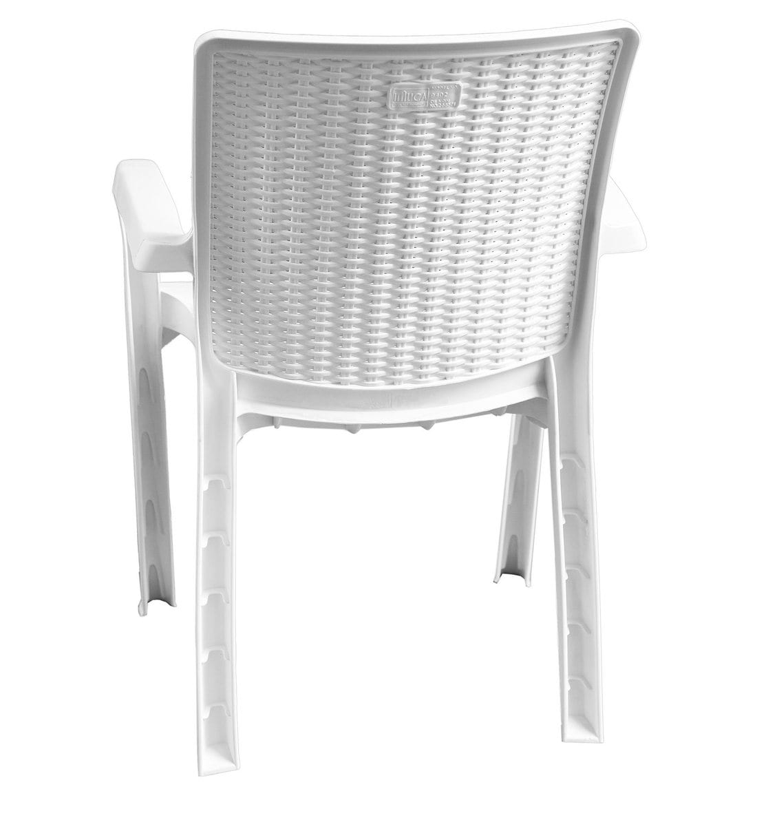 Buy Luxury Plastic Chair in White Colour by Italica Online Armed