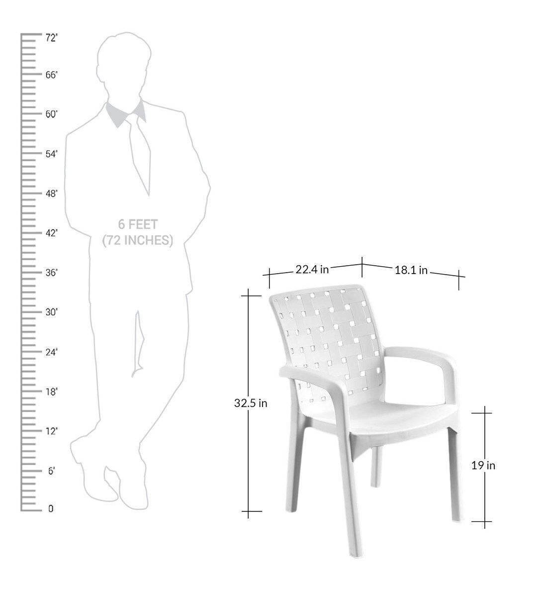 Buy Luxury Plastic Chair in White Finish Online Plastic Chairs Plastic Chairs Furniture