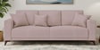 Luca Fabric 3 Seater Sofa In Almond Beige Color